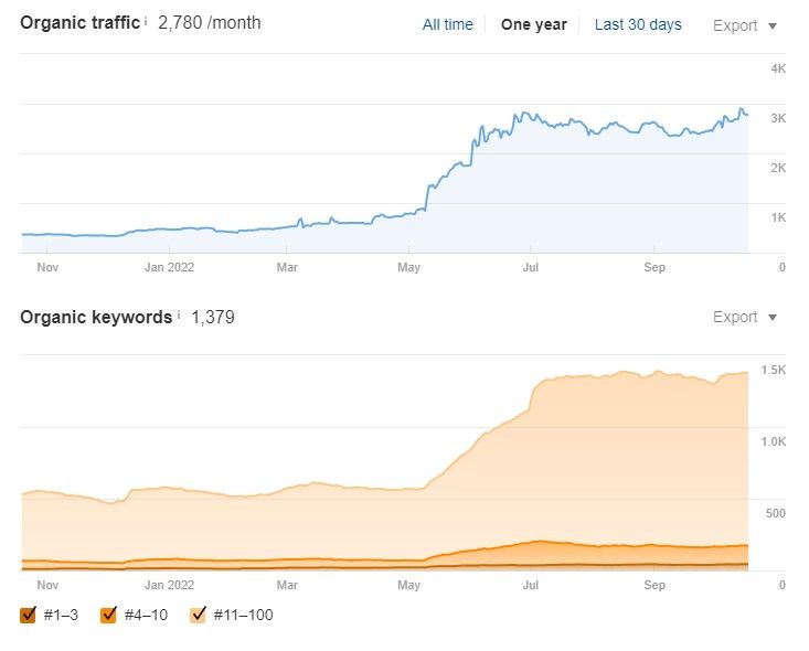 Organic SEO Results