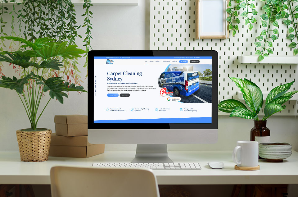 Adams Carpet Cleaning website work